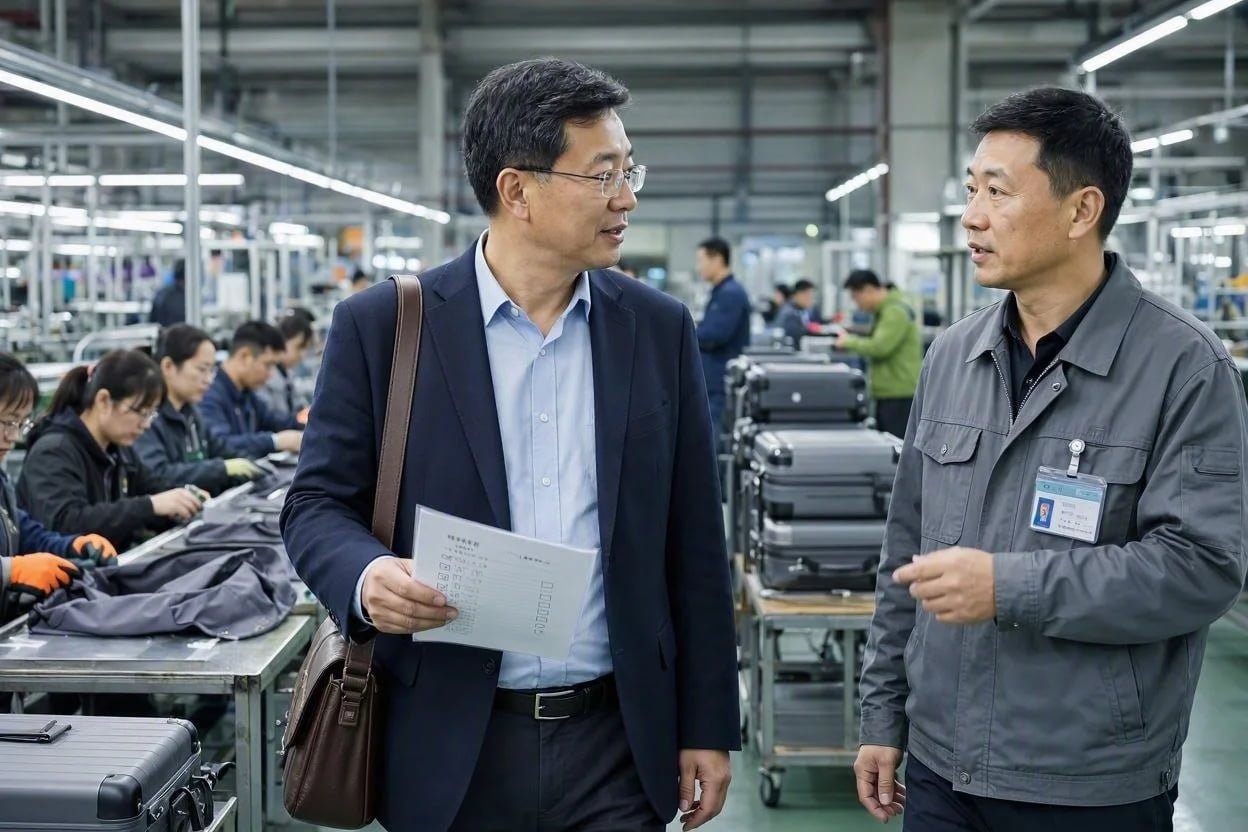 Factory audit verification checklist for luggage supplier selection