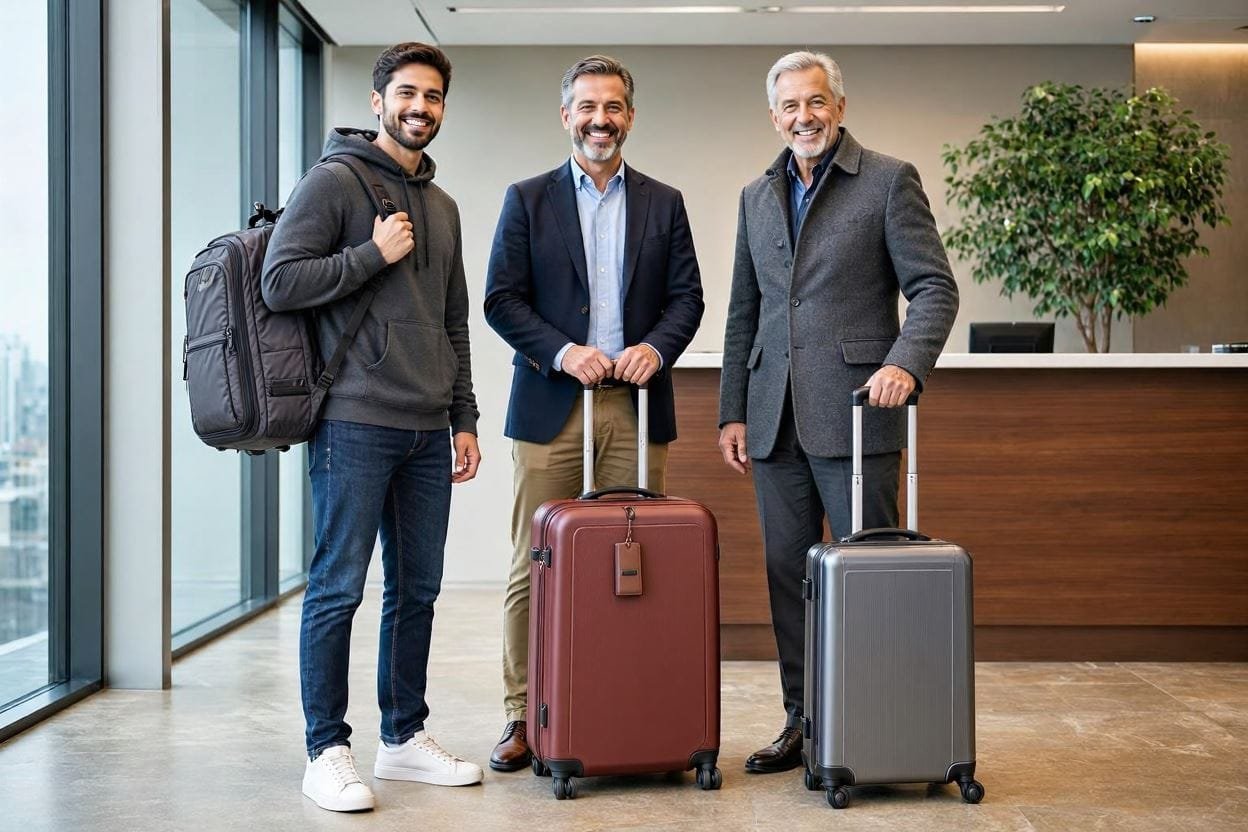 Travel scenarios requiring durable luggage