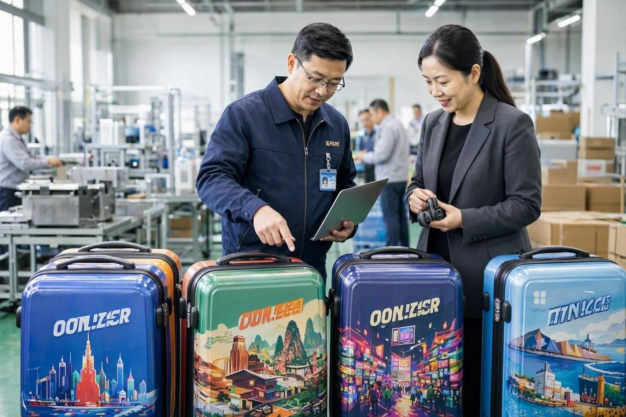 co-branded souvenir luggage