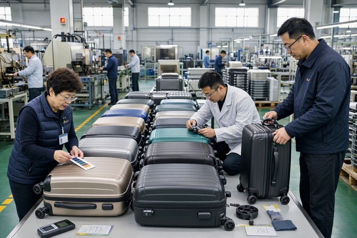 quality control processes in luggage factories