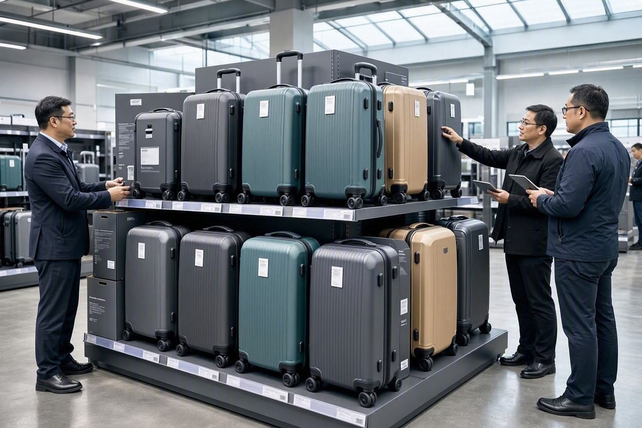 promo architecture luggage buying strategy retail endcap