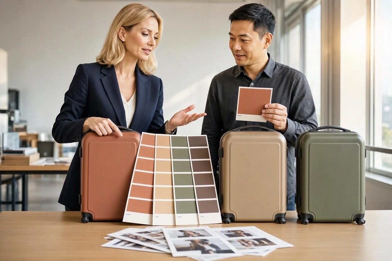 in-house luggage design team