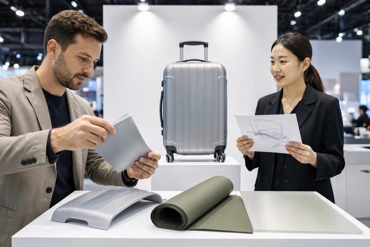 trade show scouting luggage design