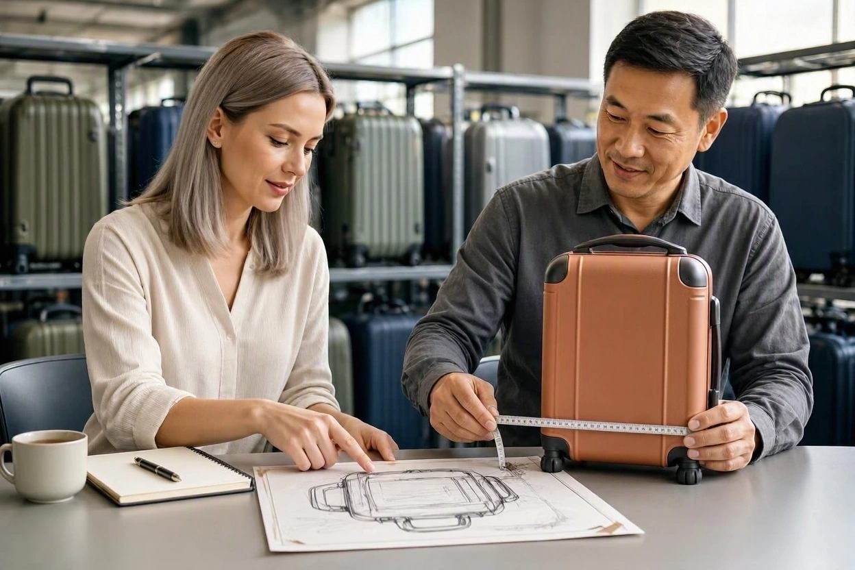 Sourcing custom luggage for a cross-border e-commerce brand